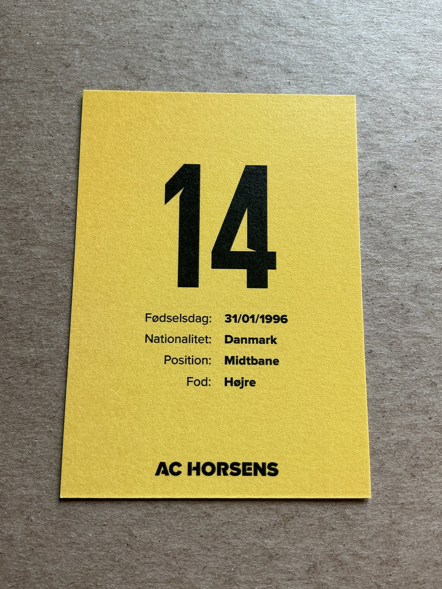 Jonas Gemmer, Denmark 🇩🇰 AC Horsens 2022/23 hand signed