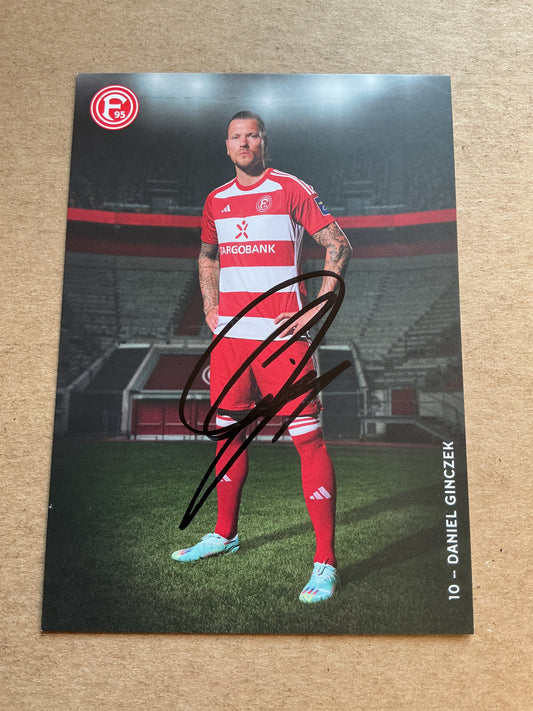 Daniel Ginczek, Germany 🇩🇪 Fortuna Düsseldorf 2023/24 hand signed