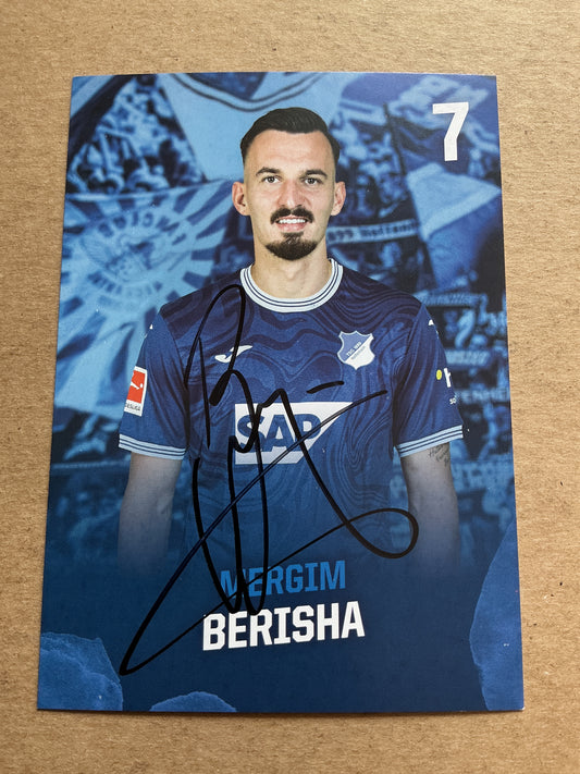 Mergim Berisha, Germany 🇩🇪 TSG 1899 Hoffenheim 2023/24 hand signed