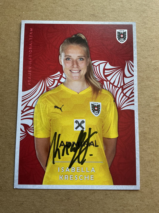 Isabella Kresche, Austria 🇦🇹 2024 hand signed