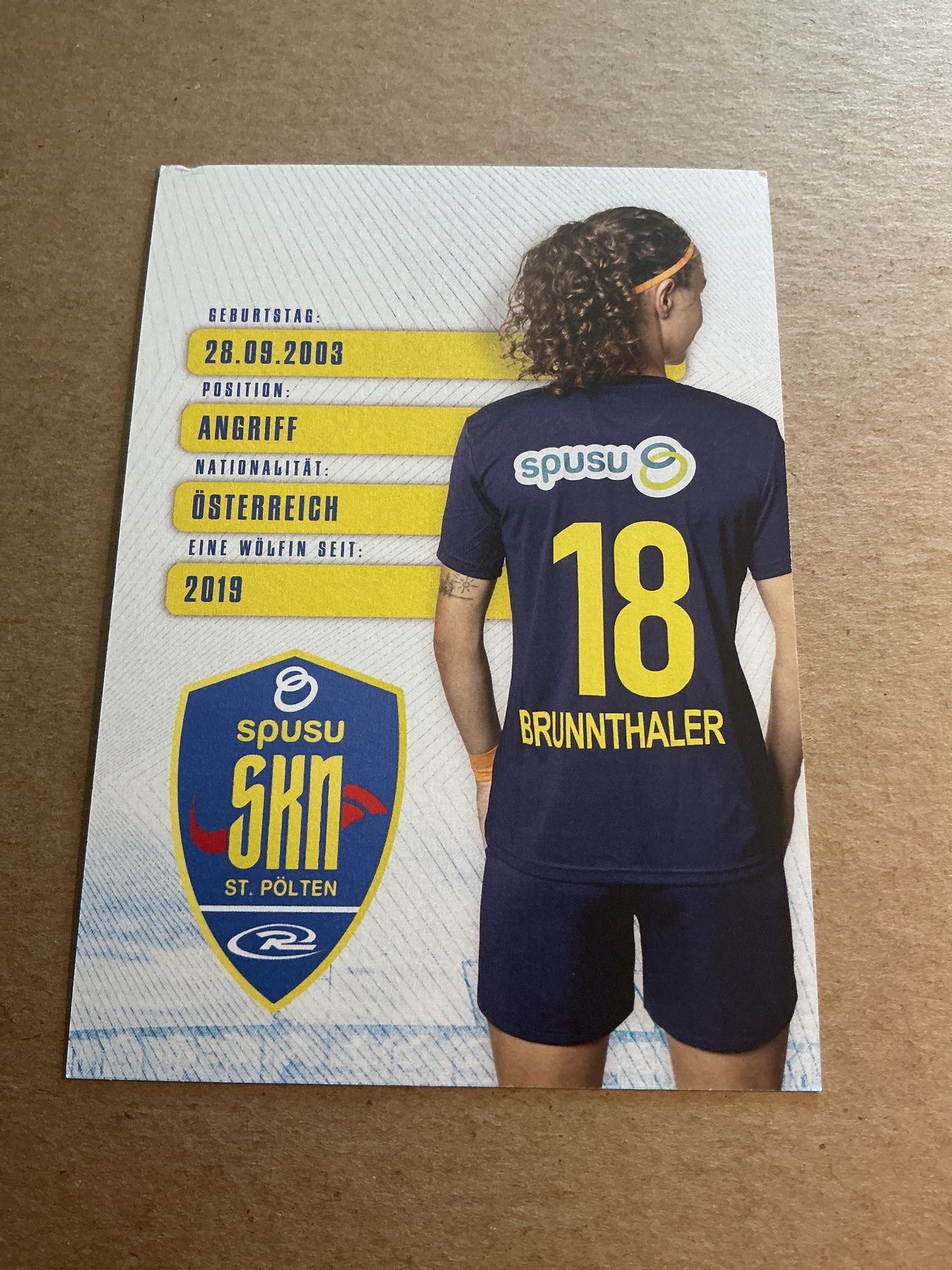 Melanie Brunnthaler, Austria 🇦🇹 SKN St. Pölten 2024/25 hand signed