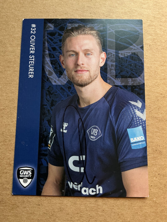 Oliver Steurer, Germany 🇩🇪 VfB Oldenburg 2022/23 hand signed