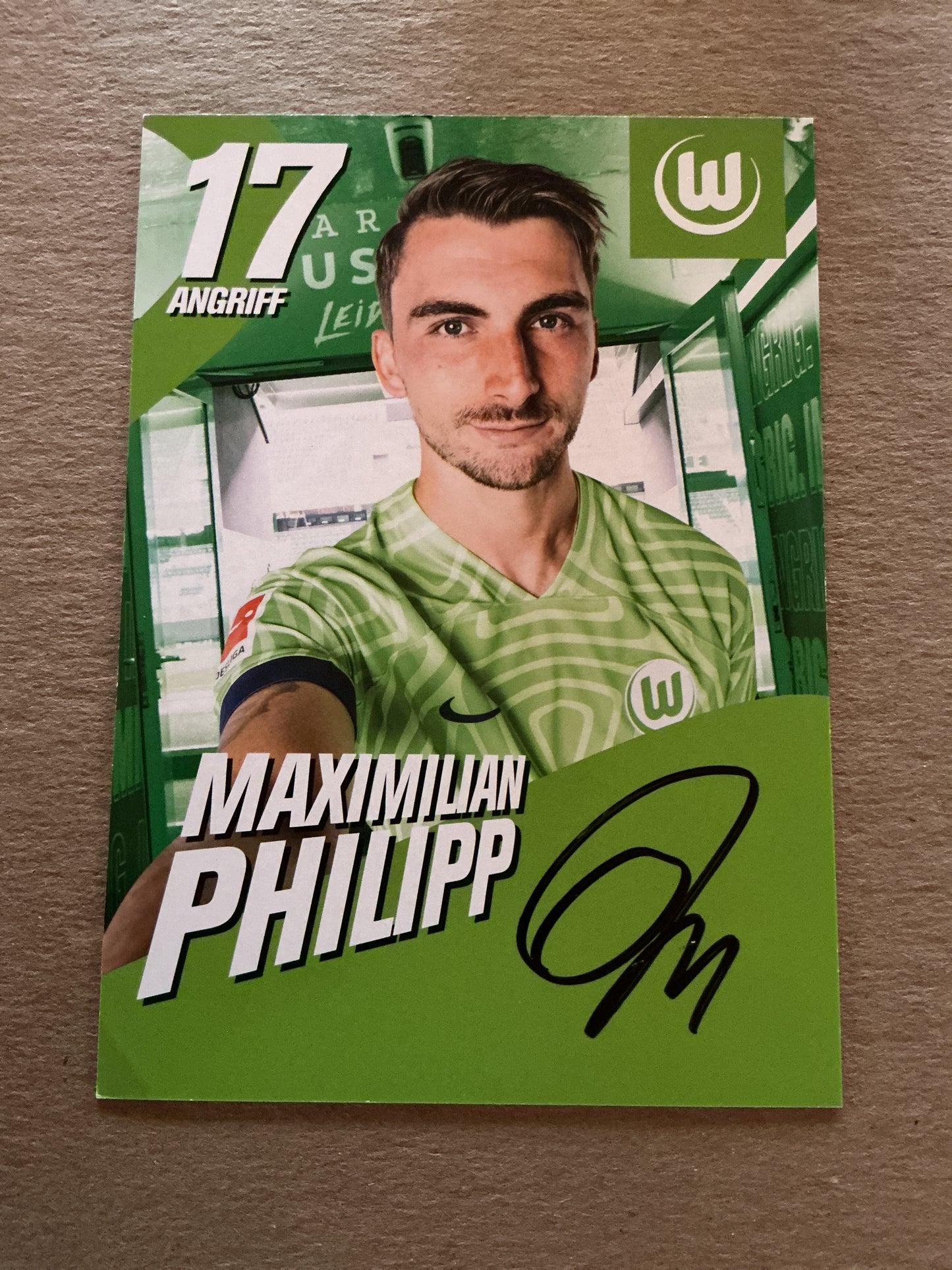 Maximilian Philipp, Germany 🇩🇪 VfL Wolfsburg 2022/23 hand signed