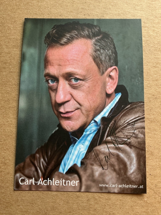 Carl Achleitner, Austria 🇦🇹 Actor 2025 hand signed