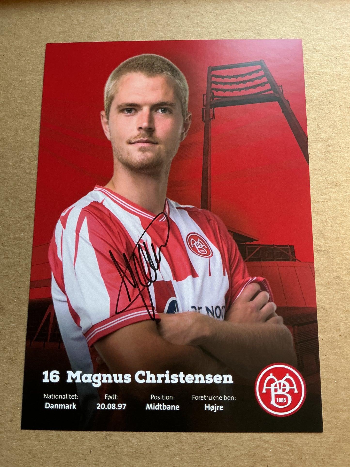 Magnus Christensen, Denmark 🇩🇰 Aalborg BK 2021/22 hand signed