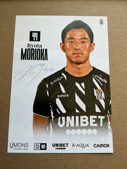 Ryota Morioka, Japan 🇯🇵 Sporting Charleroi 2023/24 hand signed