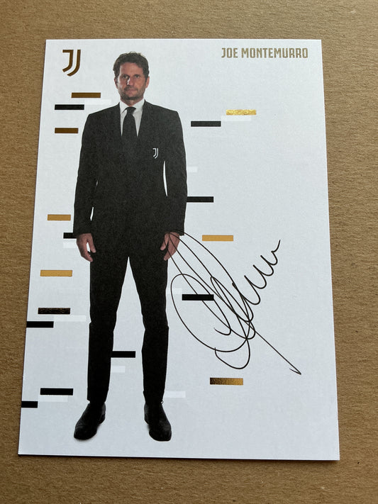 Joe Montemurro, Australia 🇦🇺 Juventus FC 2021/22 hand signed