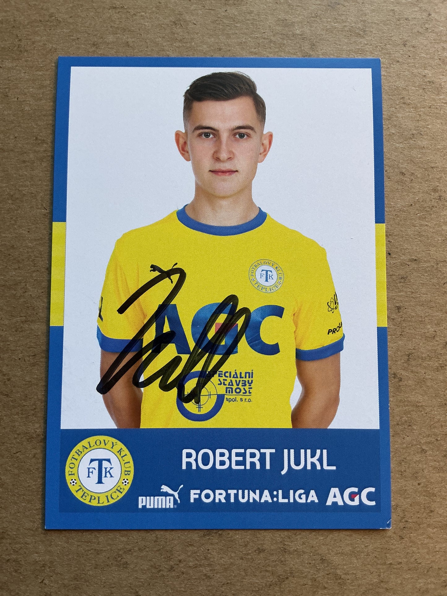 Robert Jukl, Czech Republic 🇨🇿 FK Teplice 2020/21 hand signed