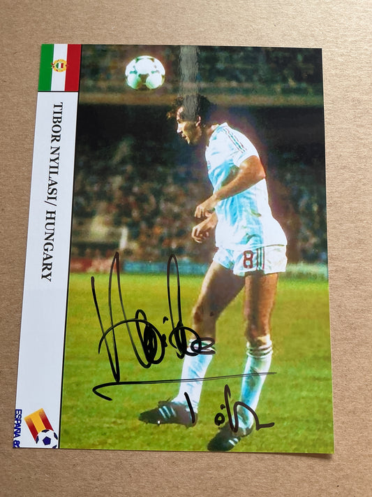 Tibor Nyilasi, Hungary 🇭🇺 FIFA World Cup 1982 hand signed