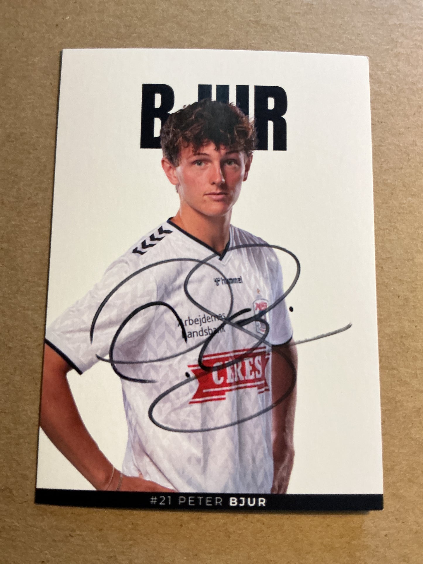 Peter Bjur, Denmark 🇩🇰 Aarhus GF 2023/24 hand signed