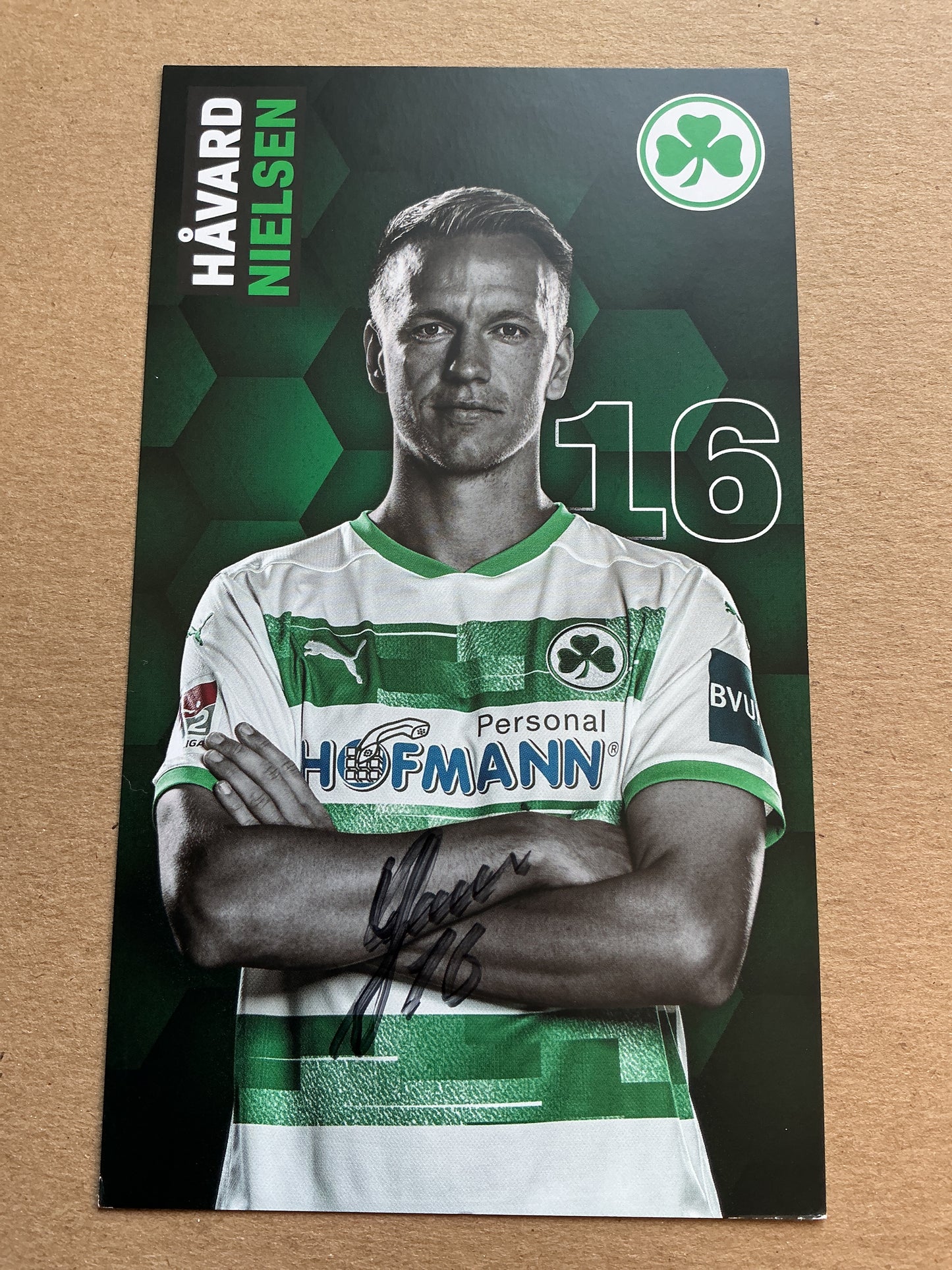Håvard Nielsen, Norway 🇳🇴 SpVgg Greuther Fürth 2020/21 hand signed