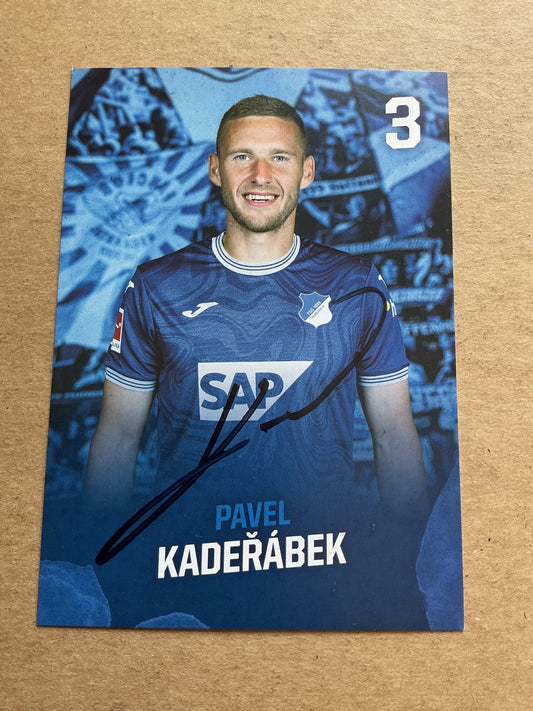 Pavel Kaderabek, Czech Republic 🇨🇿 TSG 1899 Hoffenheim 2023/24 hand signed