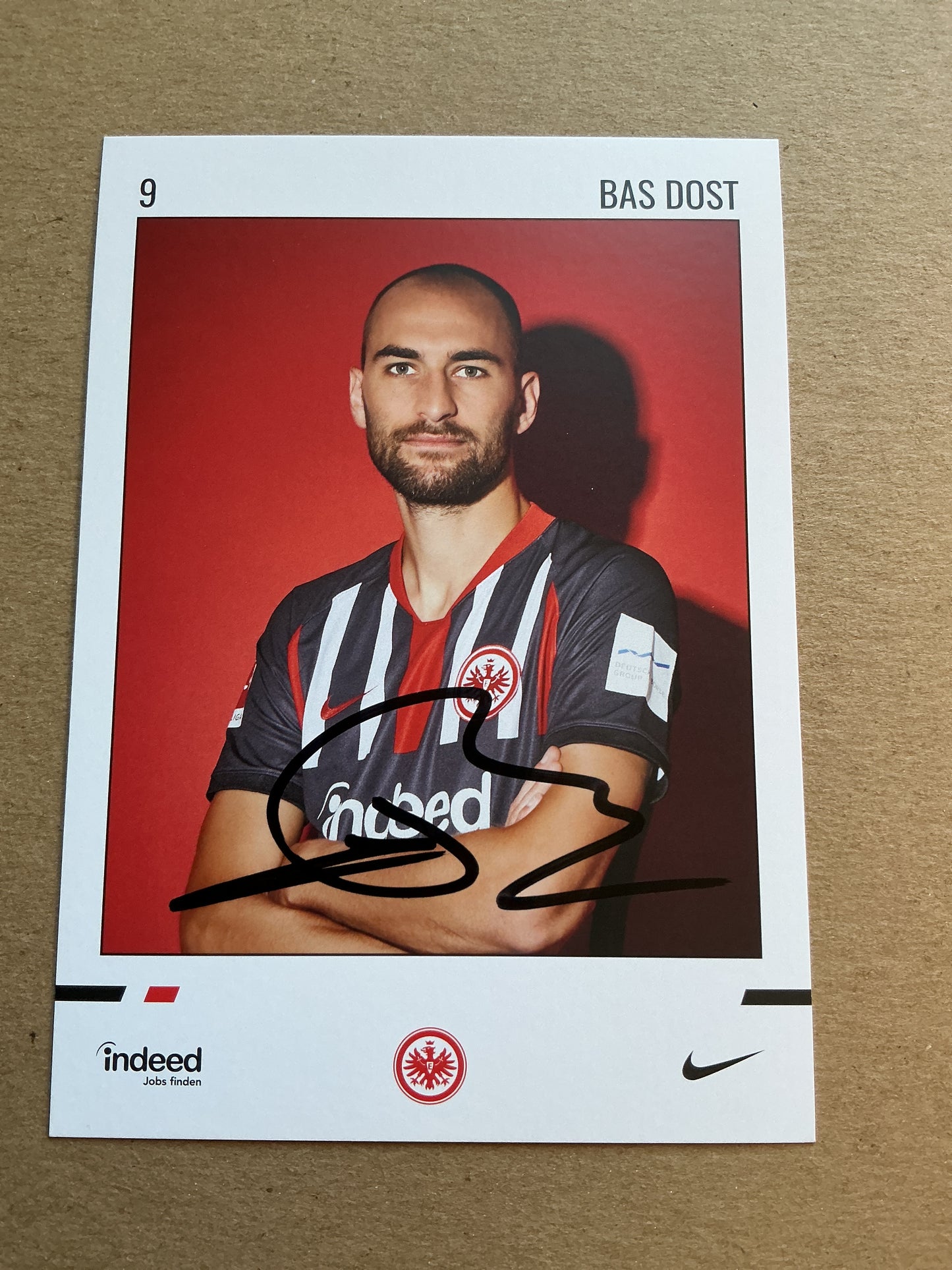 Bas Dost, Netherlands 🇳🇱 Eintracht Frankfurt 2019/20 hand signed