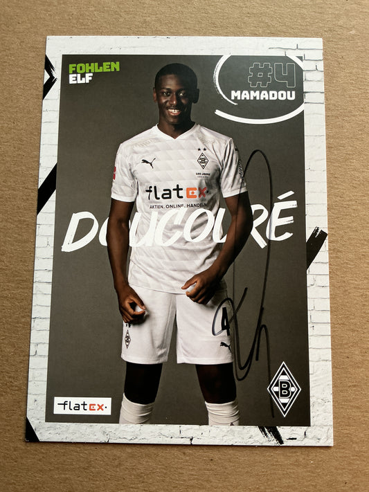 Mamadou Doucouré, Senegal 🇸🇳 Borussia Mönchengladbach 2020/21 hand signed