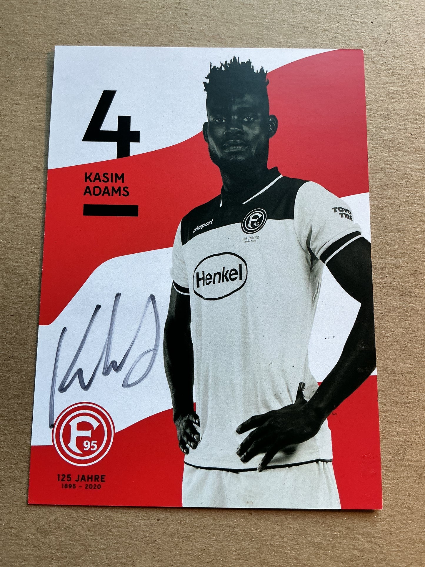 Kasim Adams, Ghana 🇬🇭 Fortuna Düsseldorf 2019/20 hand signed