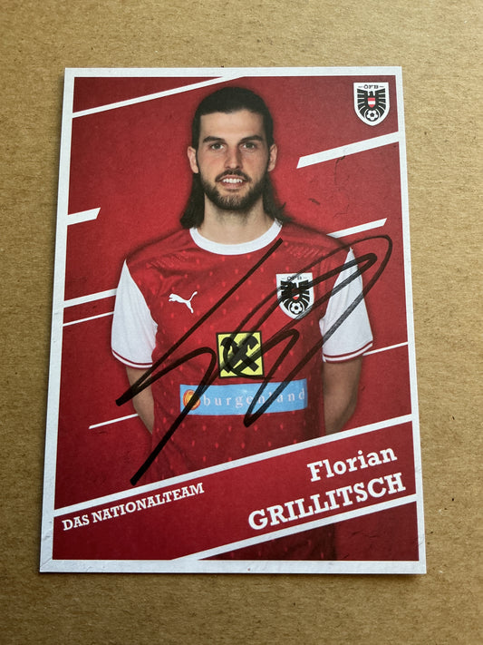 Florian Grillitsch, Austria 🇦🇹 2021 hand signed