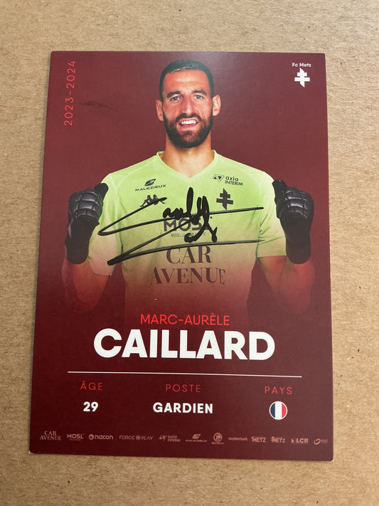 Marc-Aurele Caillard, France 🇫🇷 FC Metz 2023/24 hand signed