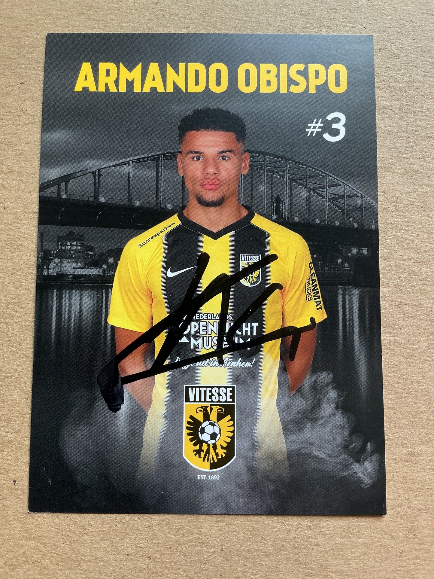 Armando Obispo, Netherlands 🇳🇱 Vitesse Arnhem 2019/20 hand signed