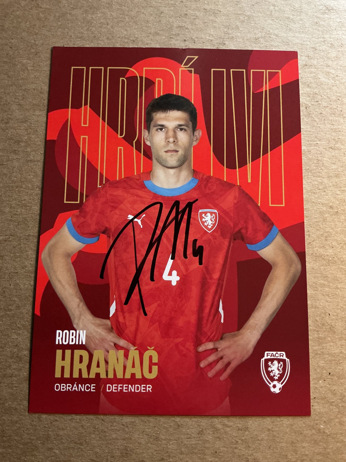 Robin Hranac, Czech Republic 🇨🇿 2023 hand signed