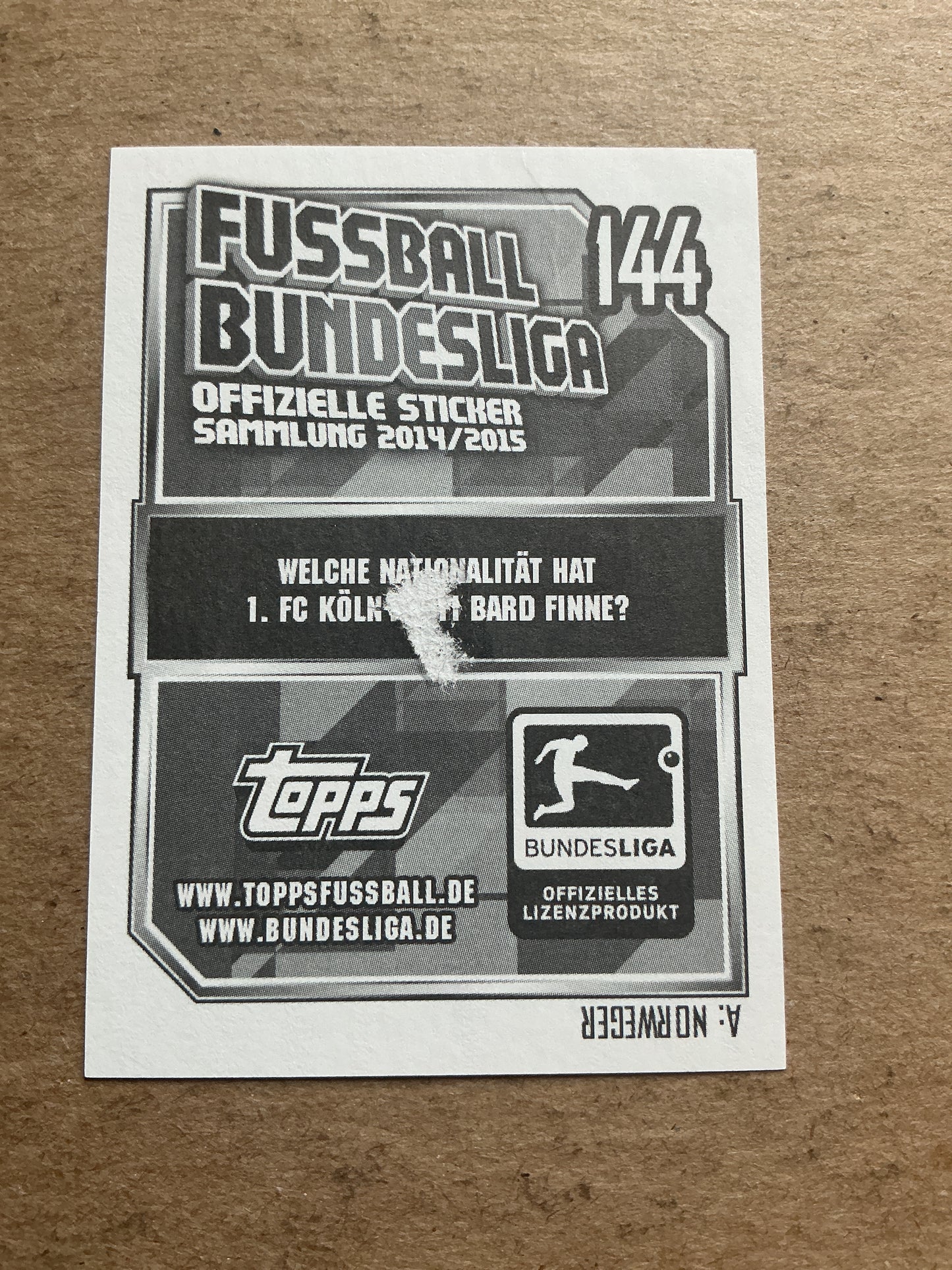 Mišo Brečko, Slovenia 🇸🇮 1.FC Köln 2014/15 Topps hand signed