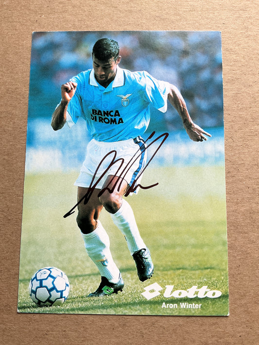 Aron Winter, Netherlands 🇳🇱 Lazio Roma 1992/93 hand signed
