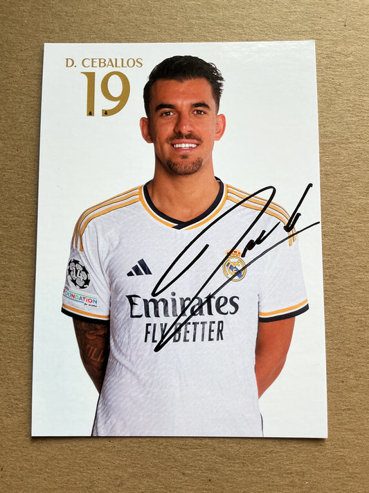 Dani Ceballos, Spain 🇪🇸 Real Madrid 2023/24 hand signed