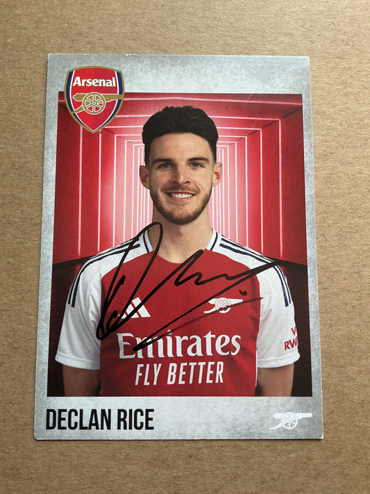 Declan Rice, England 🏴󠁧󠁢󠁥󠁮󠁧󠁿 Arsenal FC 2024/25 hand signed