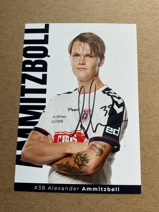 Alexander Ammitzbøll, Denmark 🇩🇰 Aarhus GF 2021/22 hand signed