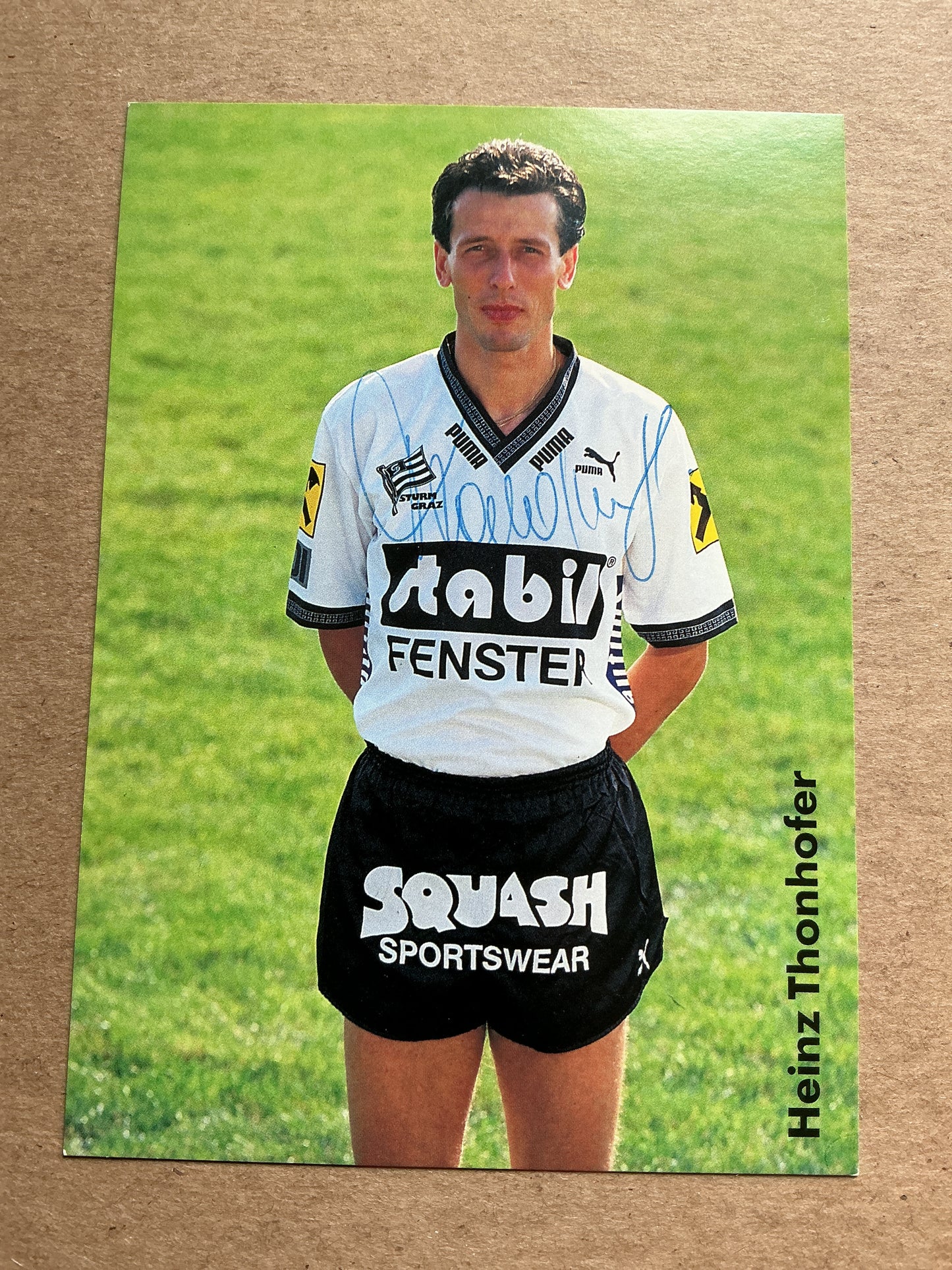 Heinz Thonhofer, Austria 🇦🇹 SK Sturm Graz 1992/93 hand signed