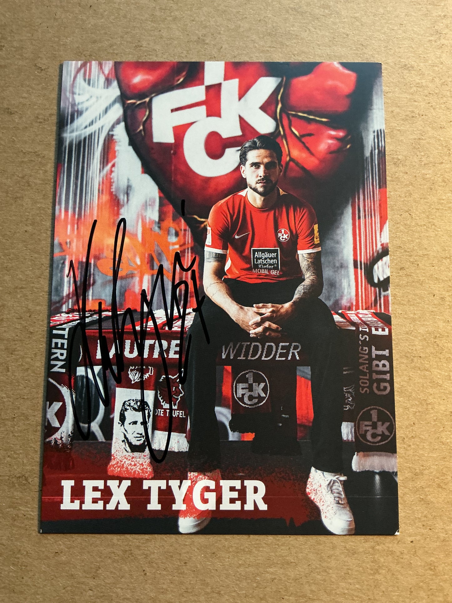 Lex Tyger Lobinger, Germany 🇩🇪 1.FC Kaiserslautern 2022/23 hand signed