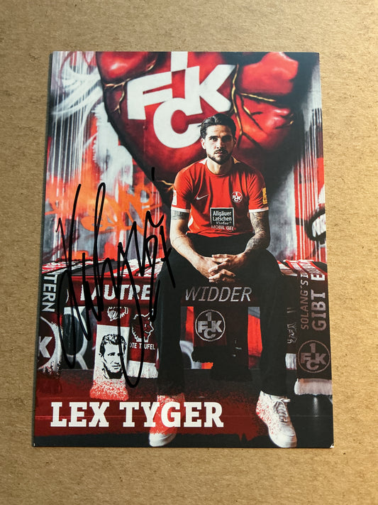 Lex Tyger Lobinger, Germany 🇩🇪 1.FC Kaiserslautern 2022/23 hand signed