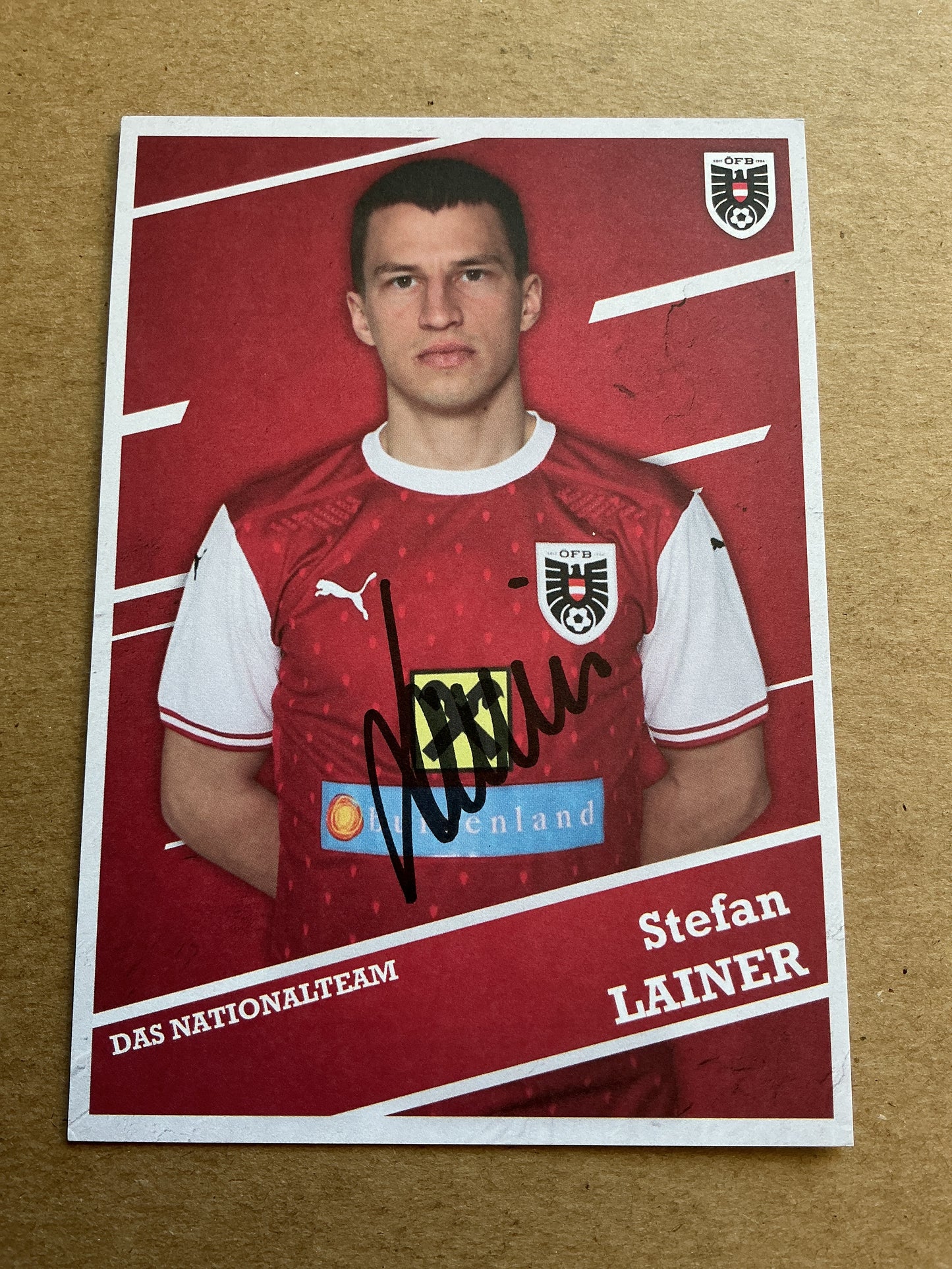 Stefan Lainer, Austria 🇦🇹 2021 hand signed