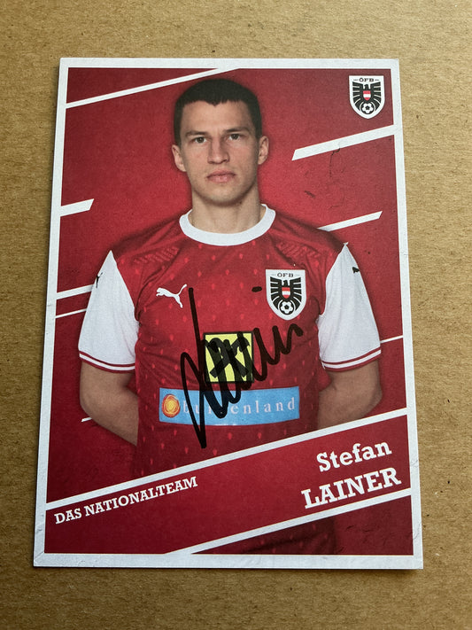 Stefan Lainer, Austria 🇦🇹 2021 hand signed