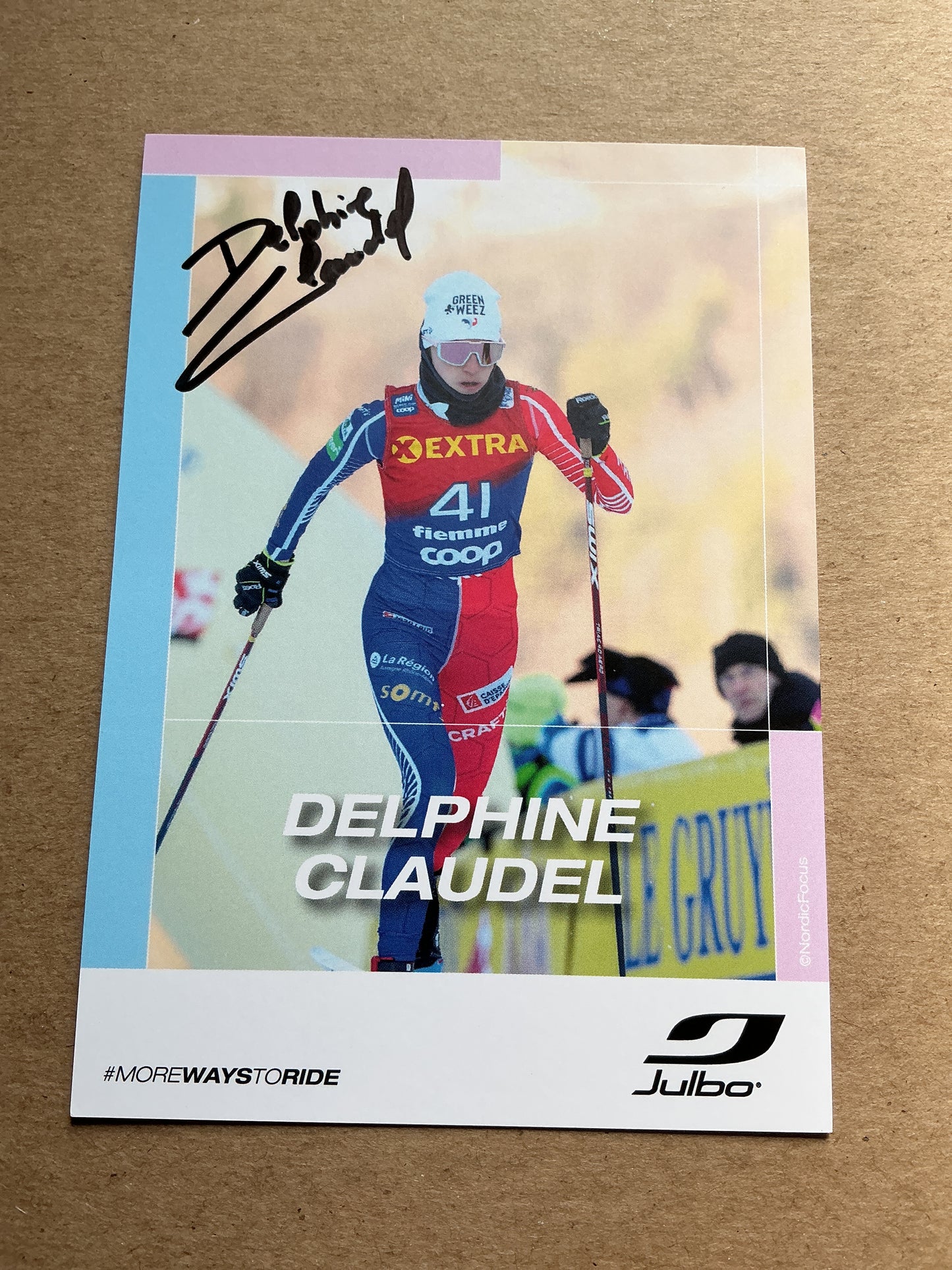 Delphine Claudel, France 🇫🇷 Cross Country Winter Sports 2024/25 hand signed