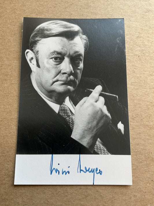 Willi Weyer, Germany 🇩🇪 Minister  hand signed
