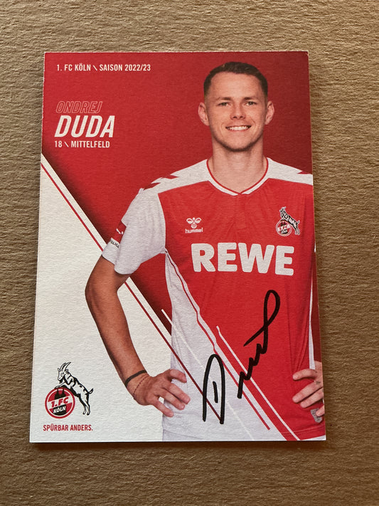 Ondrej Duda, Slovakia 🇸🇰 1.FC Köln 2022/23 hand signed