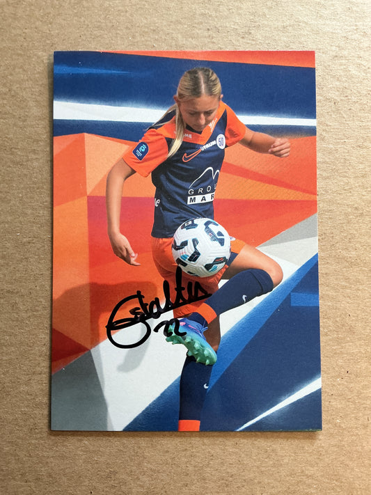 Lola Gstalter, France 🇫🇷 Montpellier HSC 2024/25 hand signed