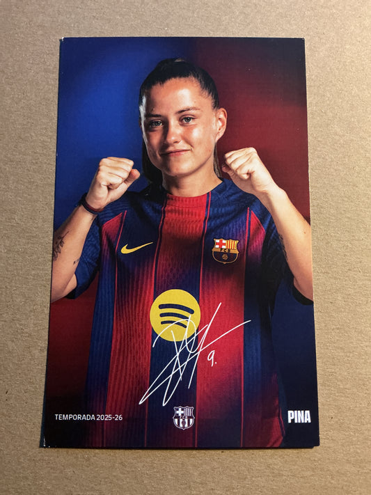 Clàudia Pina, Spain 🇪🇸 FC Barcelona Femení 2025/26 unsigned