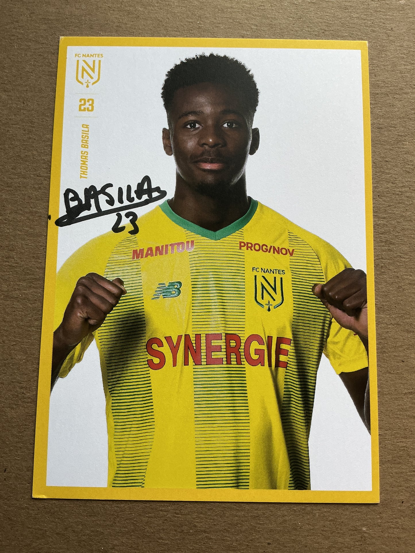Thomas Basila, France 🇫🇷 FC Nantes 2019/20 hand signed