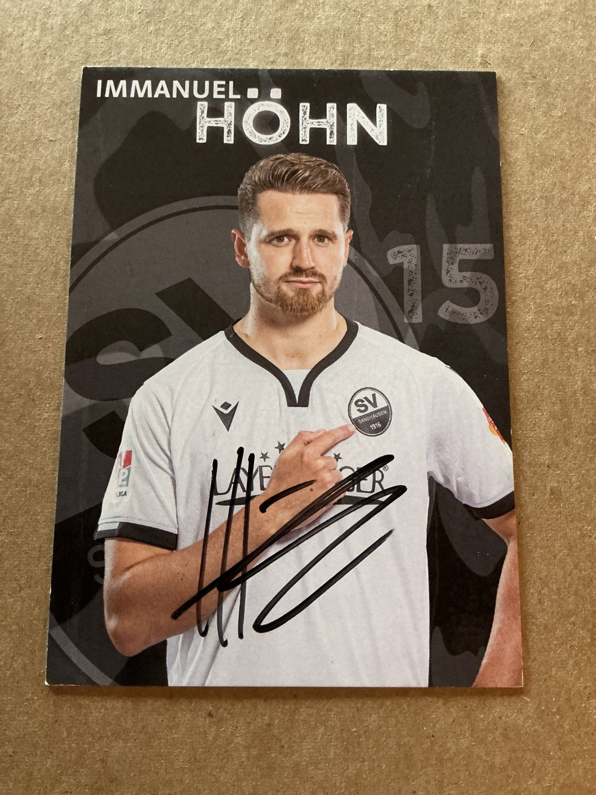 Immanuel Höhn, Germany 🇩🇪 SV Sandhausen 2021/22 hand signed - Autographs-World