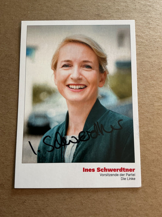 Ines Schwerdtner, Germany 🇩🇪 Member of Parlament 2025 hand signed - Autographs-World