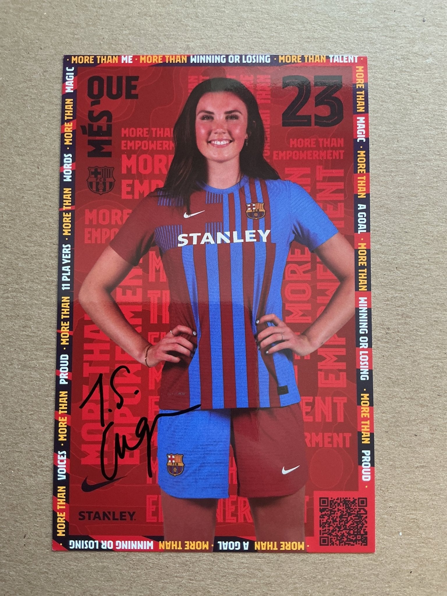 Ingrid Engen, Norway 🇳🇴 FC Barcelona 2021/22 hand signed - Autographs-World