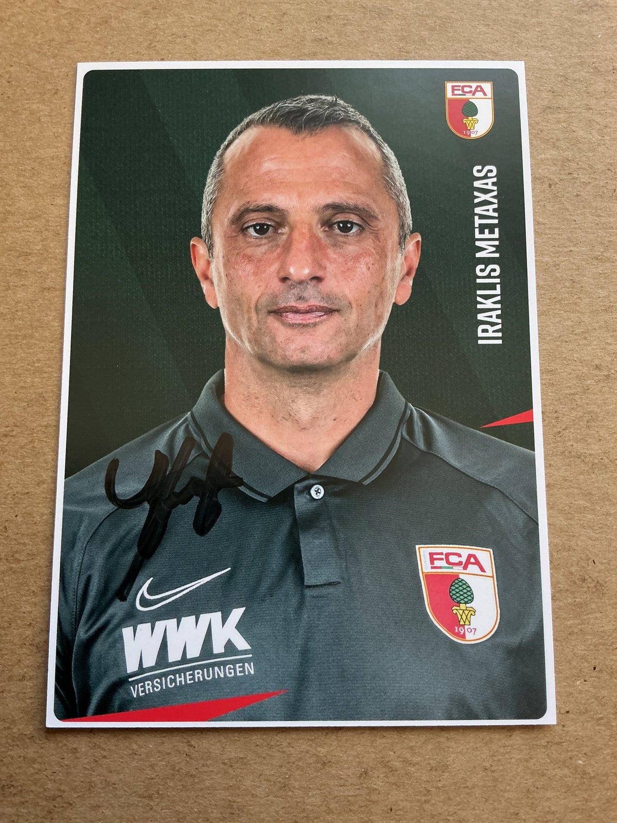 Iraklis Metaxas, Greece 🇬🇷 FC Augsburg 2020/21 hand signed - Autographs-World
