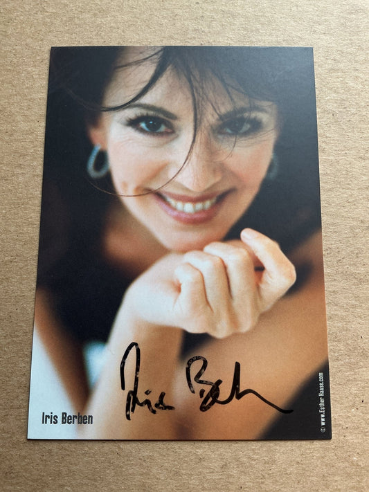 Iris Berben, Germany 🇩🇪 Actress hand signed - Autographs-World