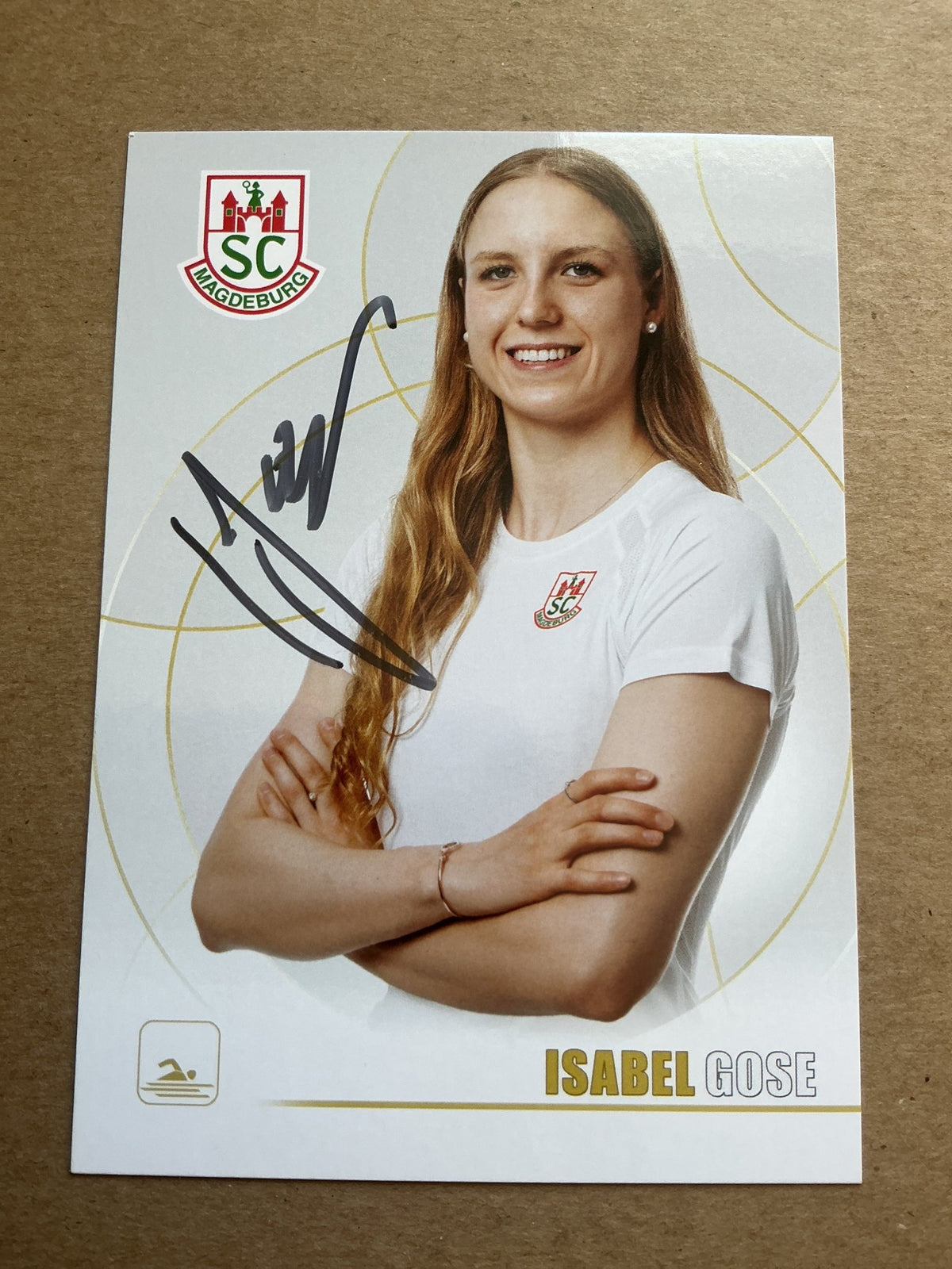 Isabel Gose, Germany 🇩🇪 Swimming Summer Olympics 2024 hand signed - Autographs-World