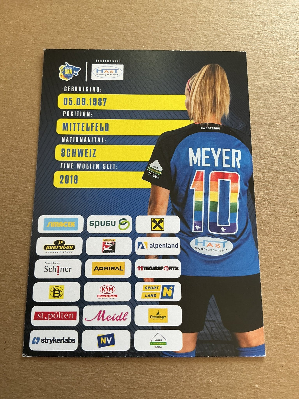 Isabelle Meyer, Switzerland 🇨🇭 SKN St. Pölten 2023/24 hand signed - Autographs-World