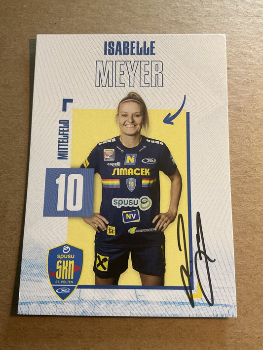Isabelle Meyer, Switzerland 🇨🇭 SKN St. Pölten 2024/25 hand signed - Autographs-World