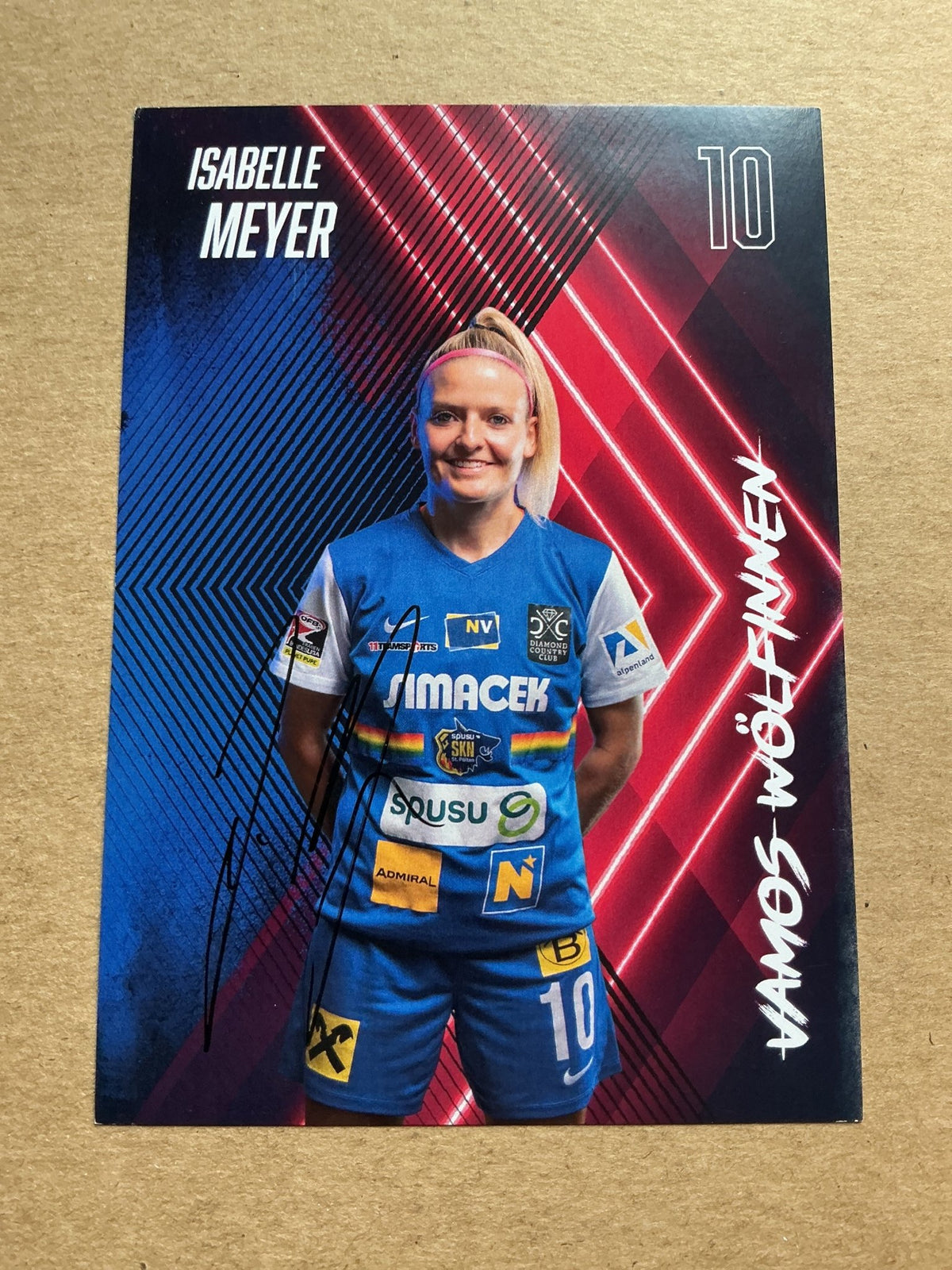 Isabelle Meyer, Switzerland 🇨🇭 SKN St.Pölten 2022/23 hand signed - Autographs-World