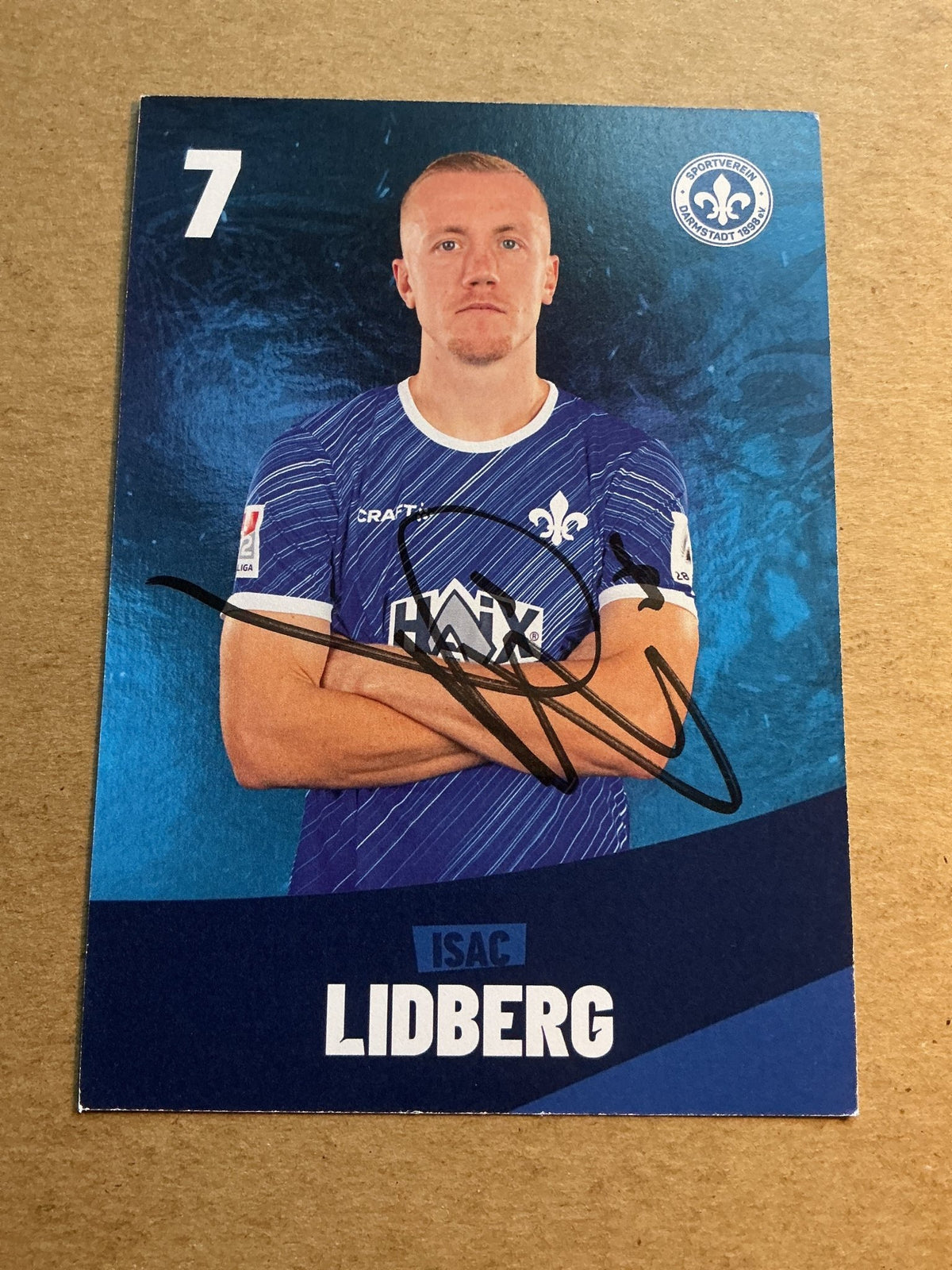 Isac Lidberg, Sweden 🇸🇪 SV Darmstadt 98 2023/24 hand signed - Autographs-World