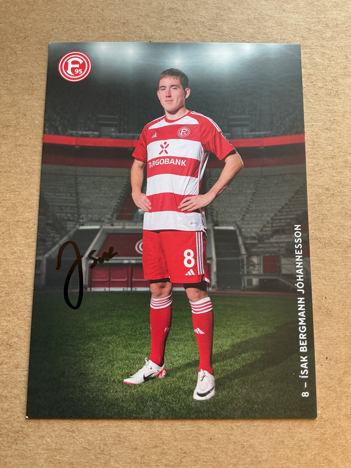 Ísak Bergmann Jóhannesson, Iceland 🇮🇸 Fortuna Düsseldorf 2023/24 hand signed - Autographs-World